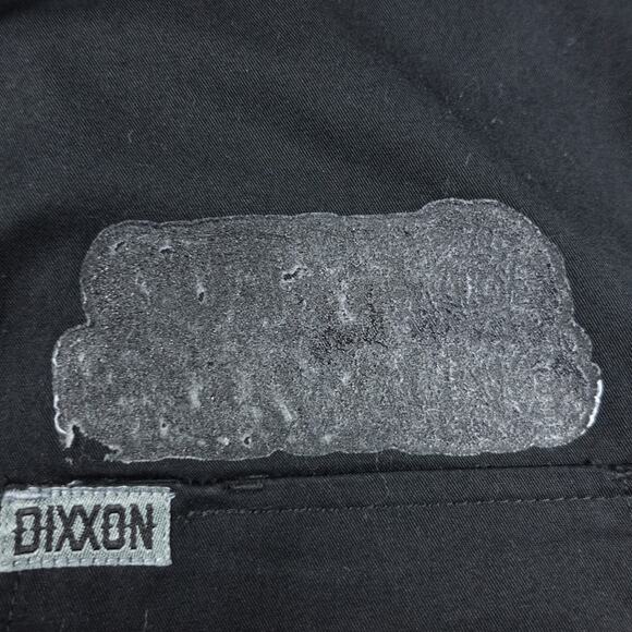Dixxon Shirt Mens L BLK Short Sleeve Workforce Form Function *Patch Spot in pics - Picture 4 of 10